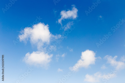 Beautiful blue cloud in the sky