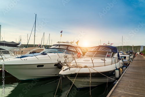 Yachts on the dock © Creaturart