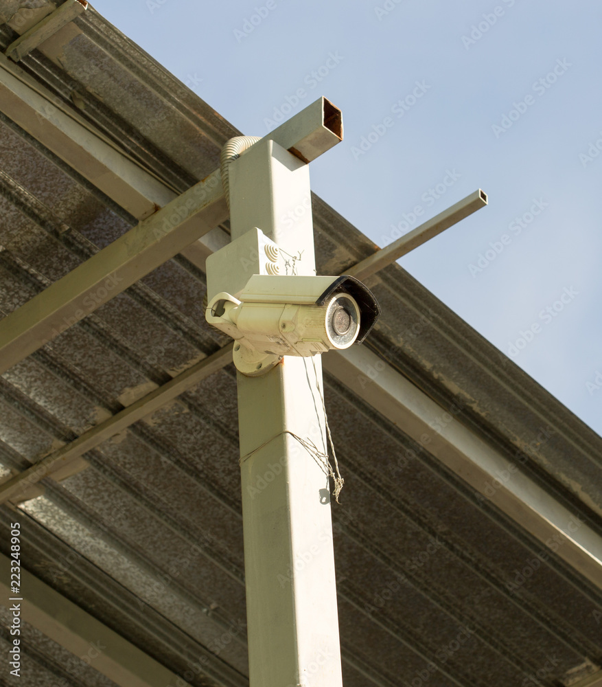 video surveillance camera on the street video surveillance camera on the street