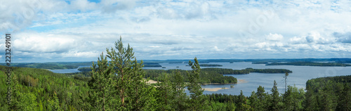 overview at päijänne lake from the struve geodetic arc at mount oravivuori in puolakka finland © iris