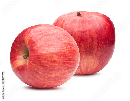 red apples isolated on awhite background