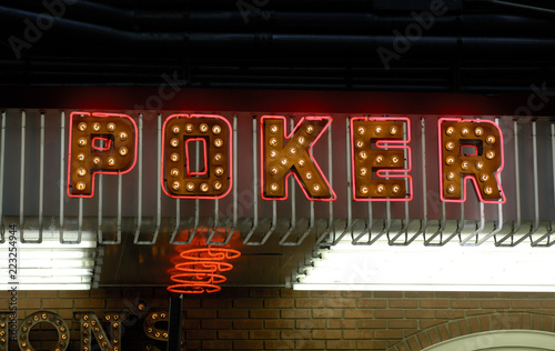 Poker sign -  downtown Las Vegas