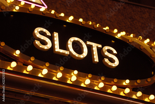slots sign - downtown Las Vegas