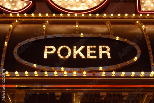 Poker sign - downtown Las Vegas