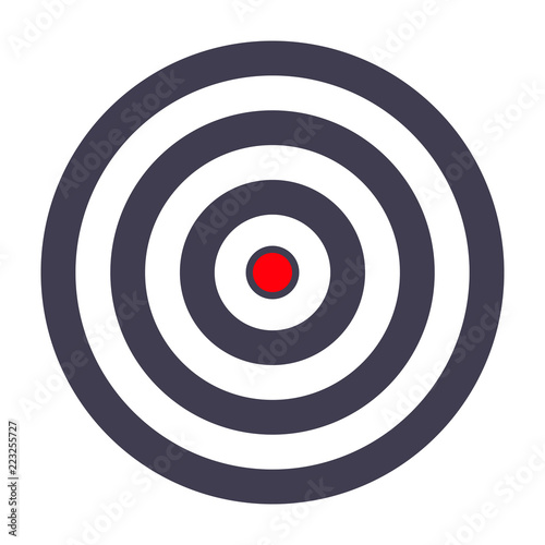 Simple target template. Bullseye symbol