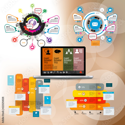 Infographic vector elements for business illustration