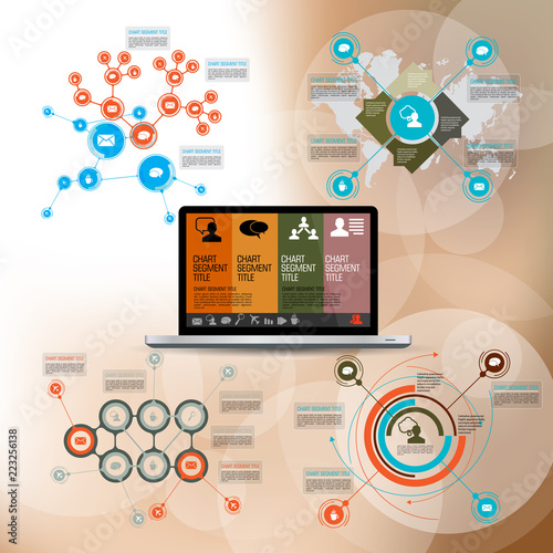 Infographic vector elements for business illustration