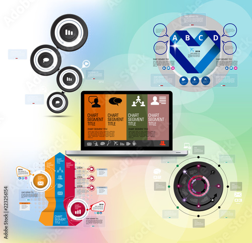 Infographic vector elements for business illustration