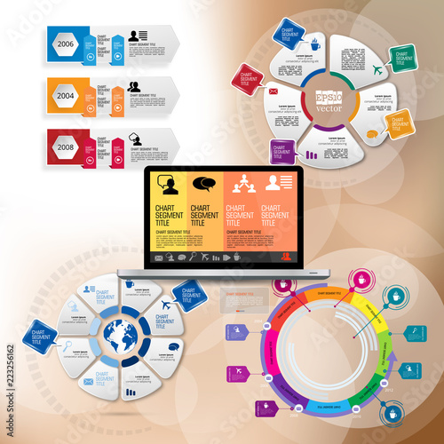 Infographic vector elements for business illustration