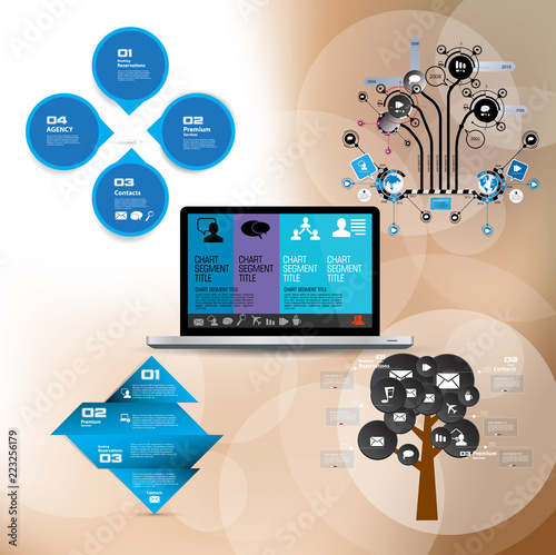 Infographic vector elements for business illustration