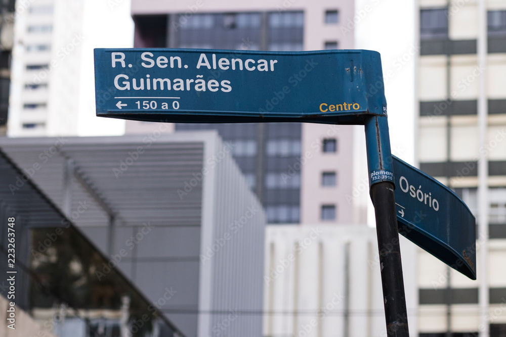 Fototapeta premium Placa de rua