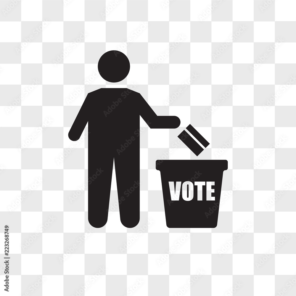 Voting vector icon isolated on transparent background, Voting logo design Voting vector icon isolated on transparent background, Voting logo design