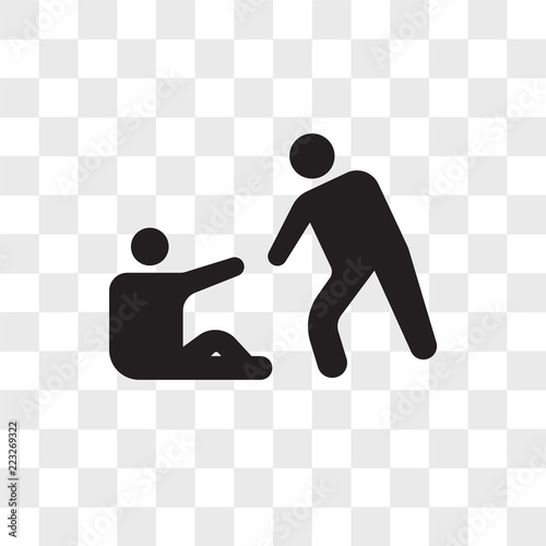 Helping vector icon isolated on transparent background, Helping logo design