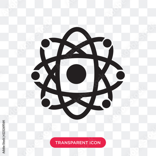 Physics vector icon isolated on transparent background, Physics logo design