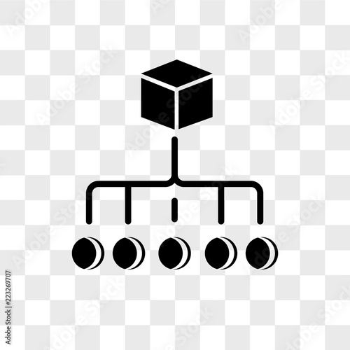 Hierarchical order vector icon isolated on transparent background, Hierarchical order logo design