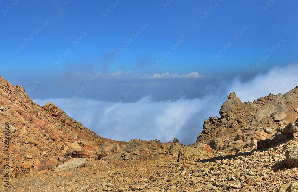 Rocks and stones in the mountains