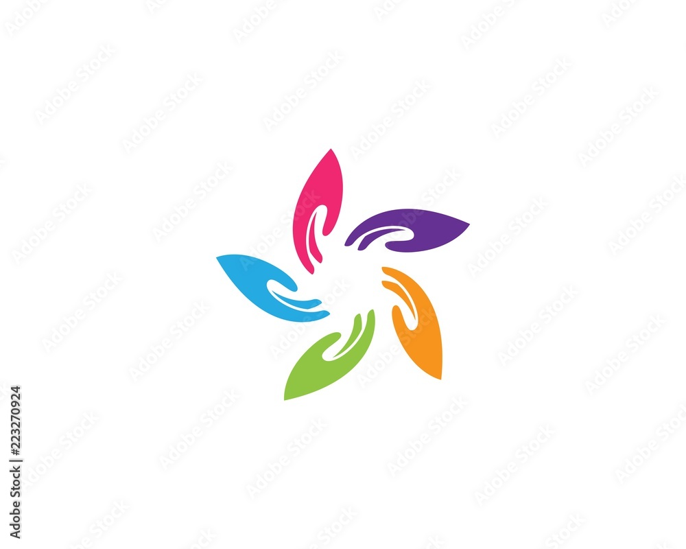 Fototapeta premium Hand Care Logo Template
