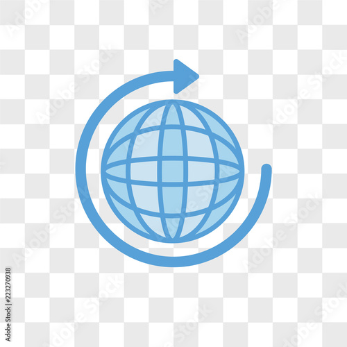 Worldwide vector icon isolated on transparent background, Worldwide logo design