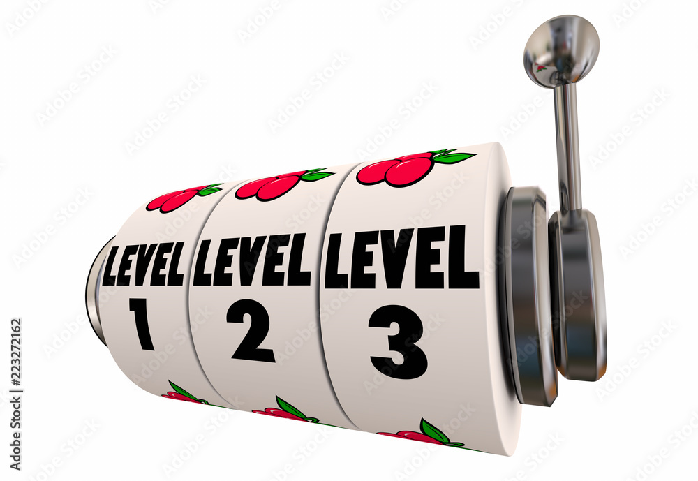 Level 1 2 3 Ranking Tiers Premium Raising Slot Machine 3d