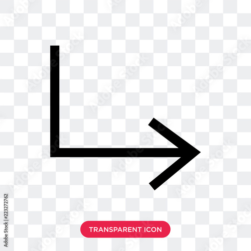 Wallpaper Mural right arrow vector icon isolated on transparent background, right arrow logo design Torontodigital.ca