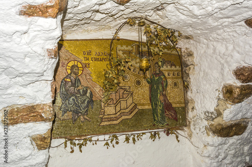 Mosaic of Jesus Christ at Paleokastritsa monastery