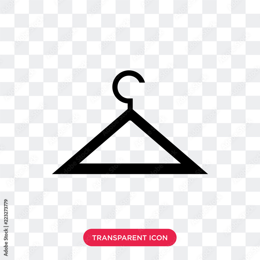 Hanger vector icon isolated on transparent background, Hanger logo design Hanger vector icon isolated on transparent background, Hanger logo design