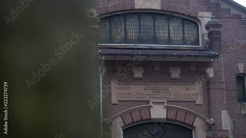 The Doopgezinde Gemeente is an alternative church in the Netherlands, this one is standing next to the Oosterpark in Amsterdam. photo