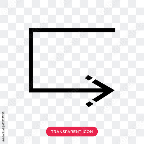Return vector icon isolated on transparent background, Return logo design