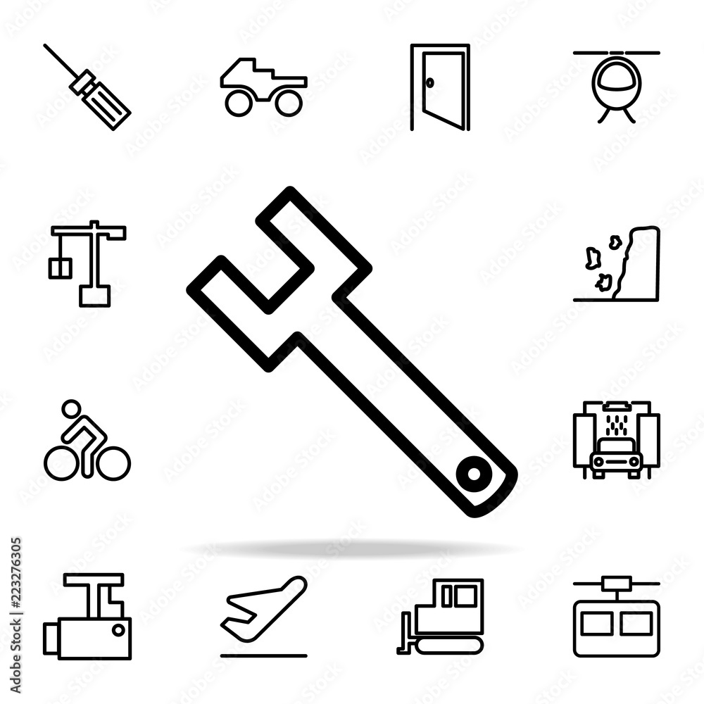 Fototapeta premium wrench icon. web icons universal set for web and mobile