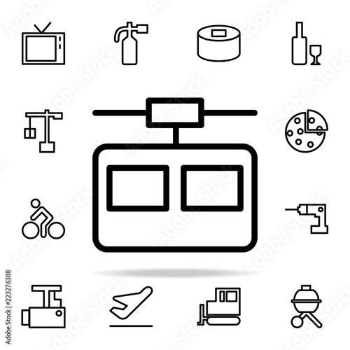 cable car cabin icon. web icons universal set for web and mobile