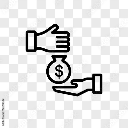 Corruption vector icon isolated on transparent background, Corruption logo design