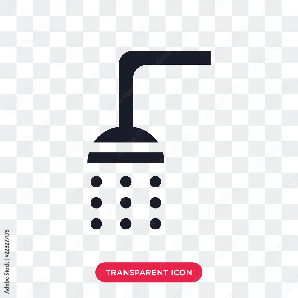 Shower vector icon isolated on transparent background, Shower logo design Shower vector icon isolated on transparent background, Shower logo design