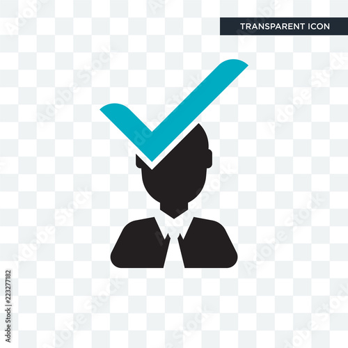 Candidate vector icon isolated on transparent background, Candidate logo design