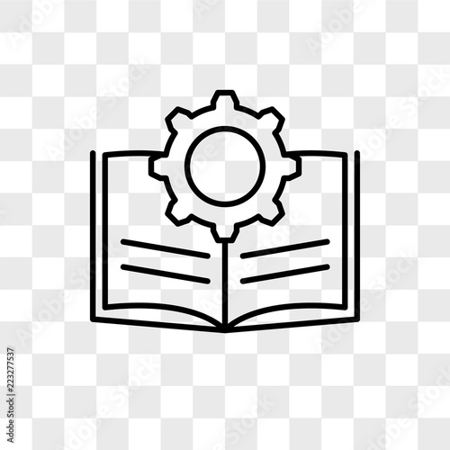 Guide vector icon isolated on transparent background, Guide logo design