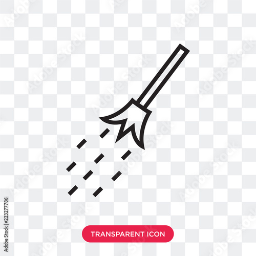 Wallpaper Mural Broom vector icon isolated on transparent background, Broom logo design Torontodigital.ca