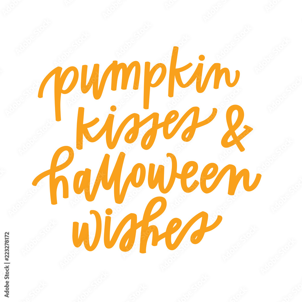 Pumpkin Kisses and Halloween Wishes