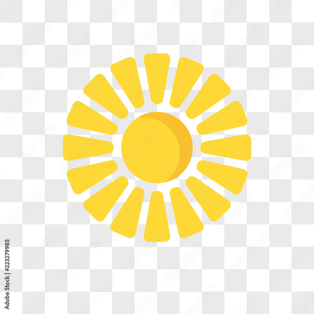 sun vector icon isolated on transparent background, sun logo design sun vector icon isolated on transparent background, sun logo design