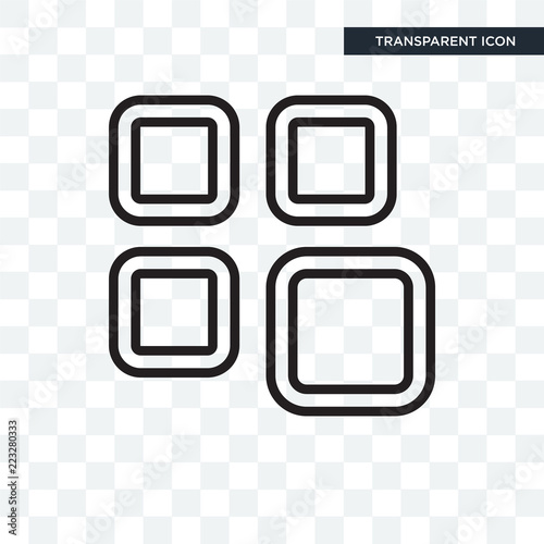 Array vector icon isolated on transparent background, Array logo design