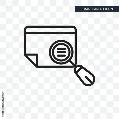 Preview vector icon isolated on transparent background, Preview logo design