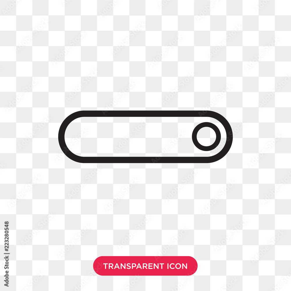 radio button vector icon isolated on transparent background, radio