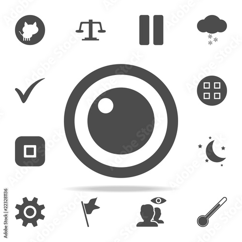 lens icon. web icons universal set for web and mobile