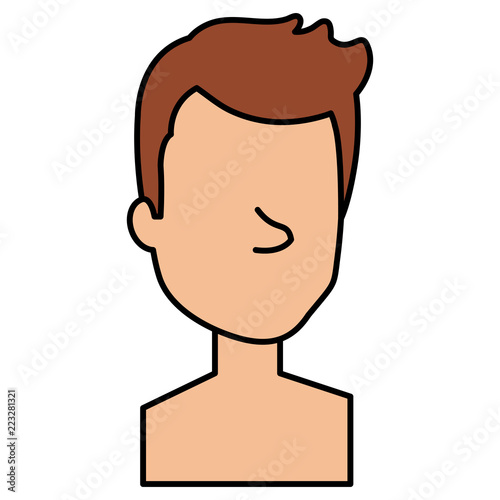 young man shirtless avatar character