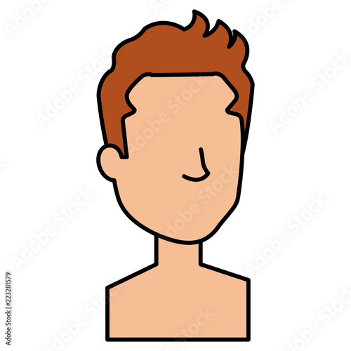 young man shirtless avatar character
