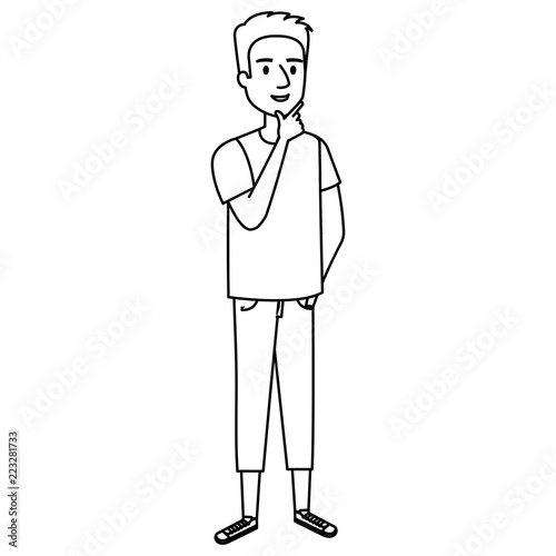 young man avatar character