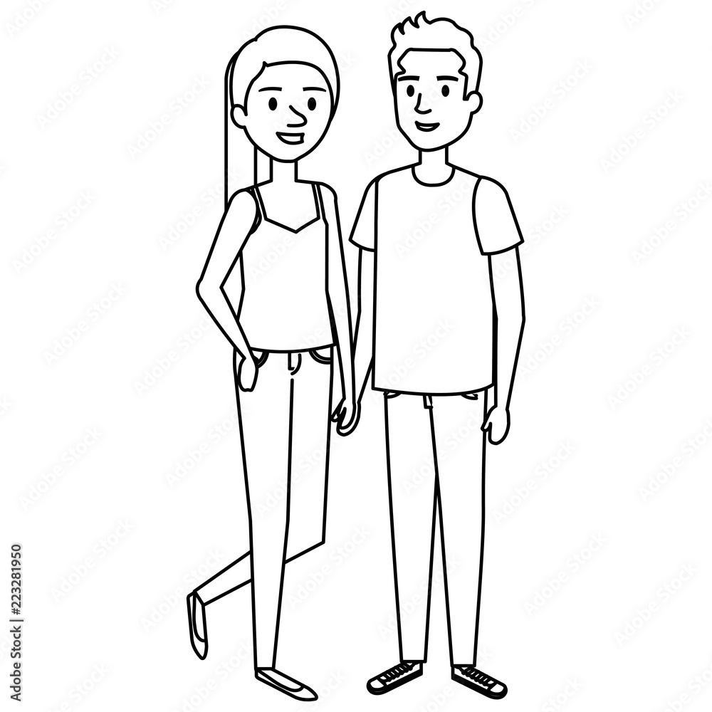 couple avatar characters icons couple avatar characters icons