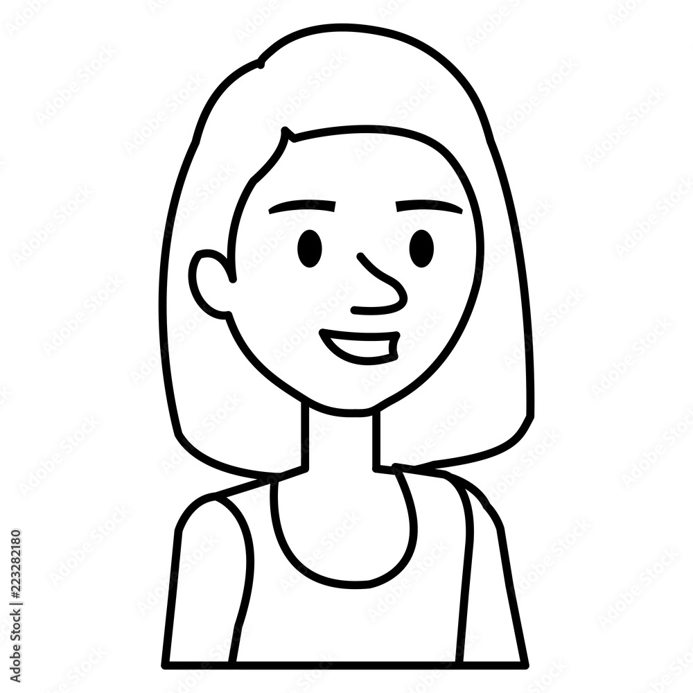 beautiful and young woman character beautiful and young woman character
