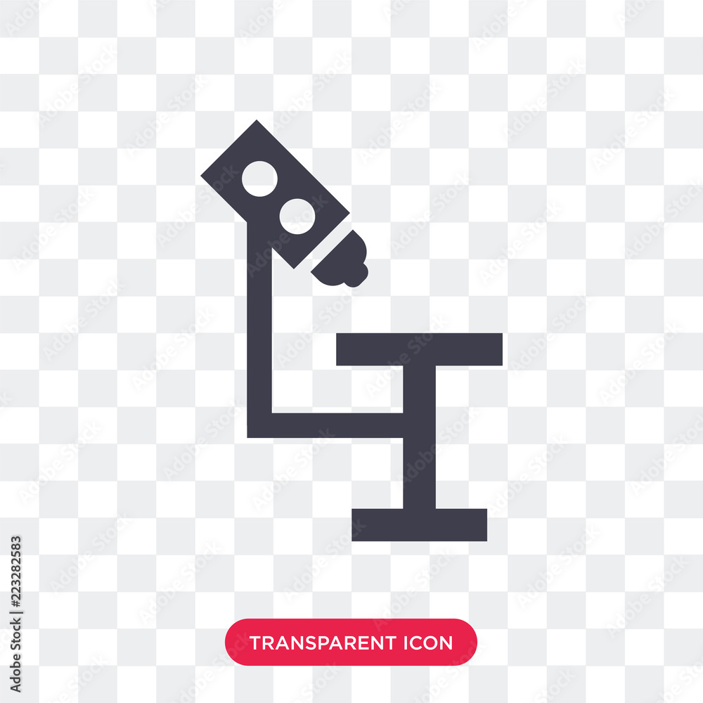 Microscope vector icon isolated on transparent background, Microscope logo design Microscope vector icon isolated on transparent background, Microscope logo design