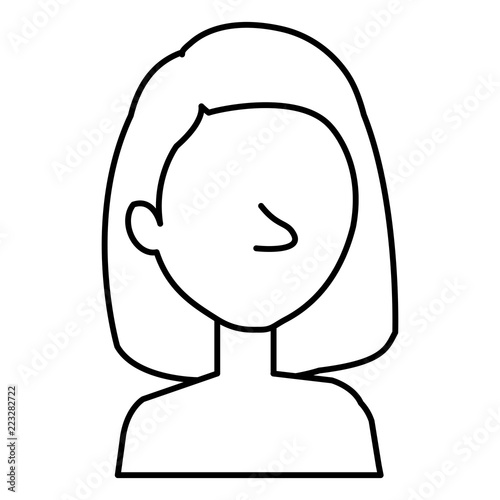 beautiful and young woman shirtless character