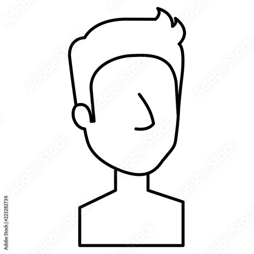 young man shirtless avatar character