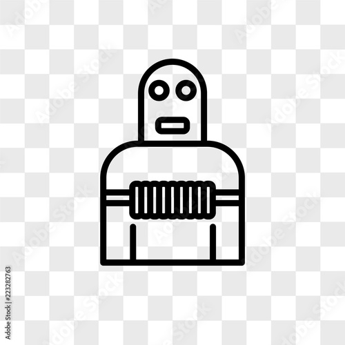 Terrorist vector icon isolated on transparent background, Terrorist logo design